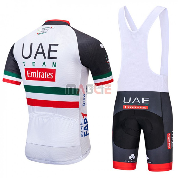 Maglia UCI Mondo Champion UAE Manica Corta 2018 Bianco